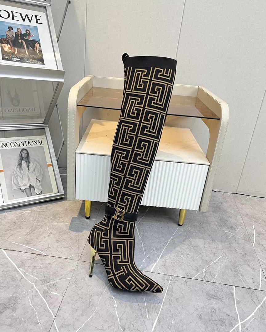 Balmain High-Heeled Boots 10.5cm