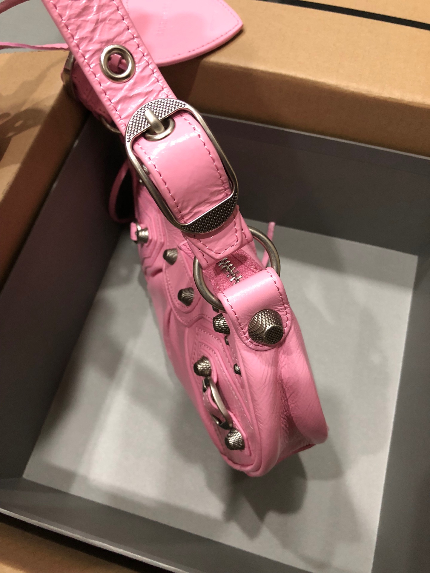 Balenciaga Le Cagole Shoulder Bag XS Pink