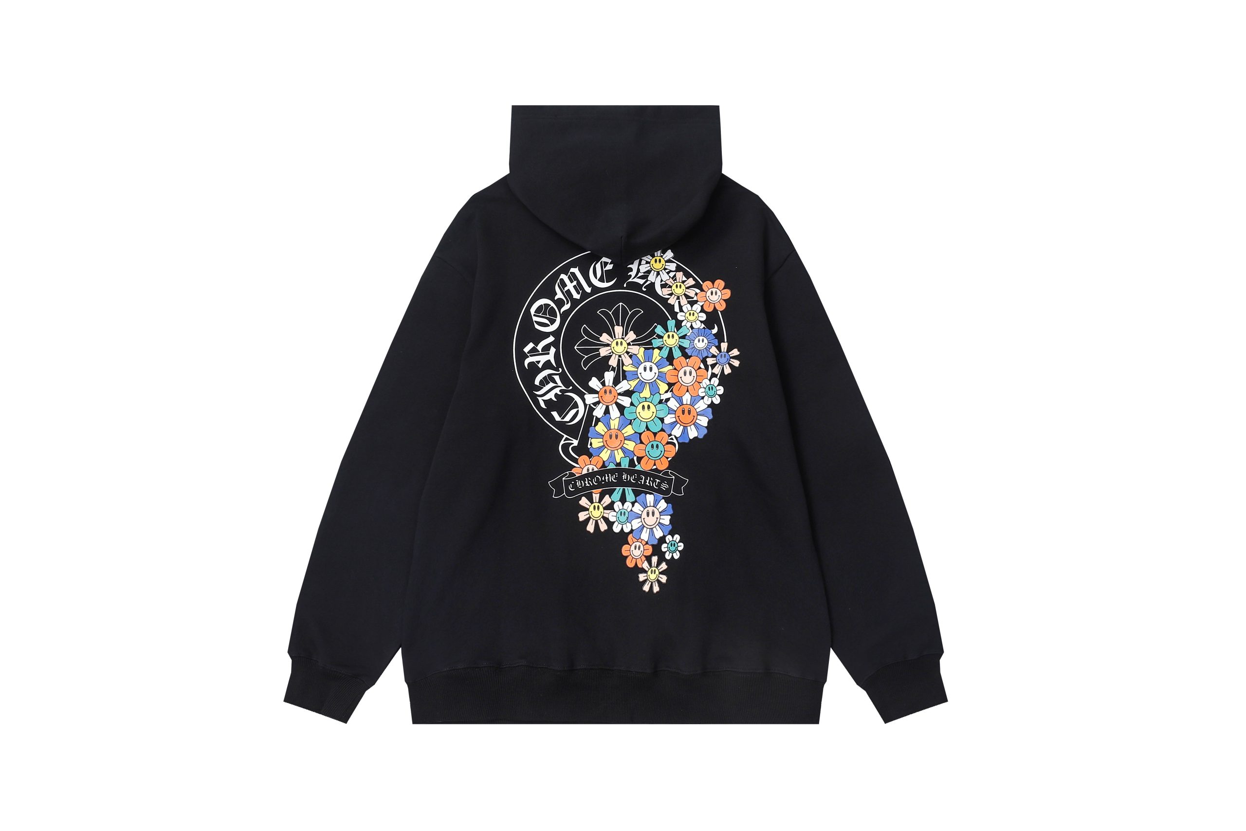 Chrome Hearts Fall/Winter Sunflower Sanskrit Hooded Sweatshirt