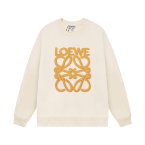 Loewe Embroidered Large Logo Crew Neck Sweatshirt