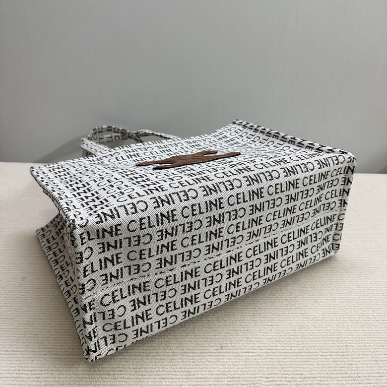 Celine Large Cabas Thais in TEXTILE WITH CELINE ALL-OVER