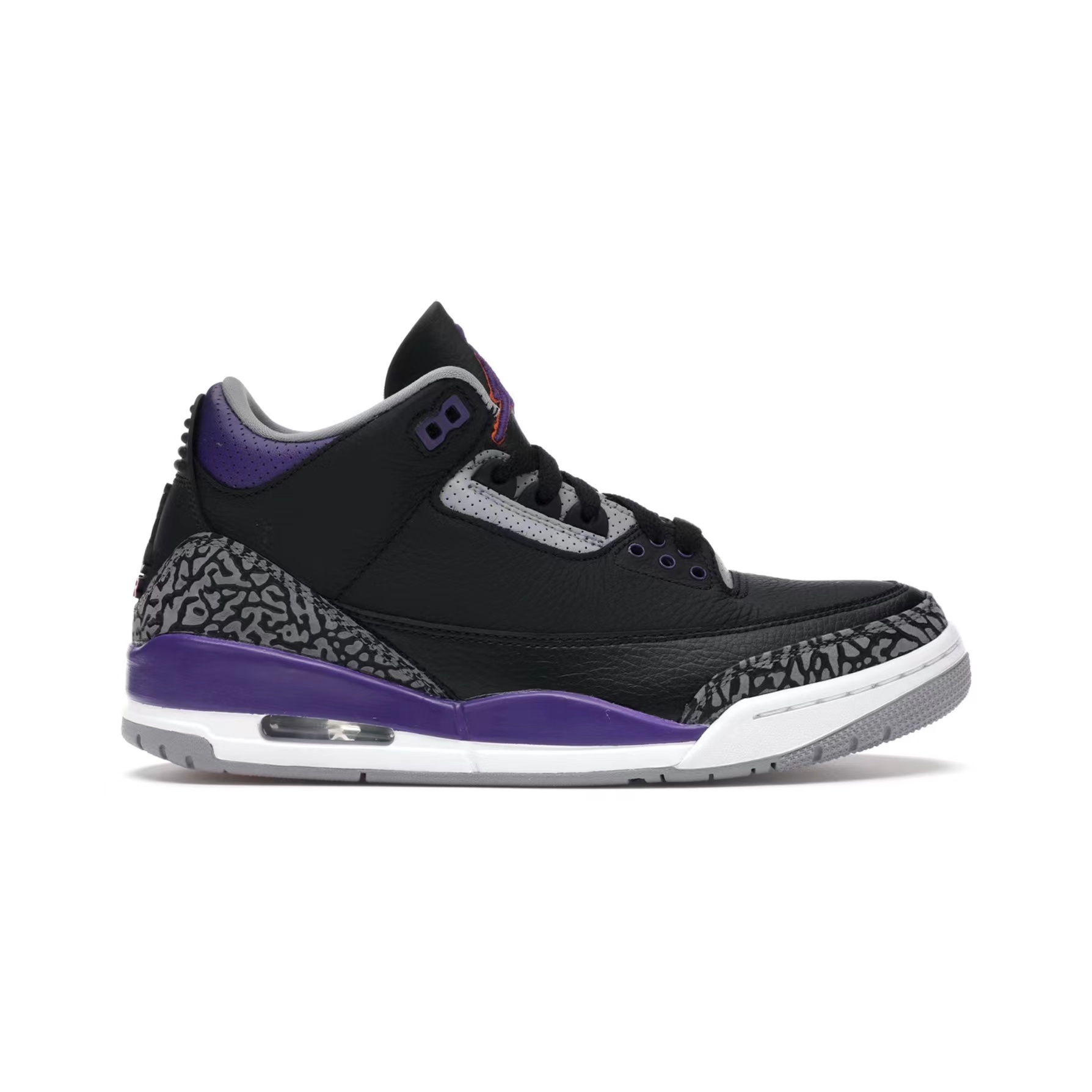Jordan 3 Retro Black Court Purple