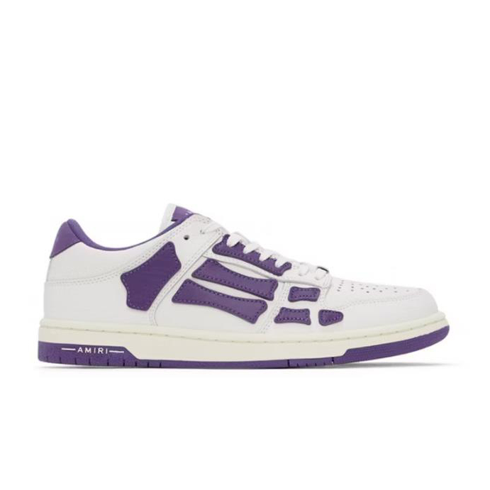 AMIRI Skel Top Low White Purple