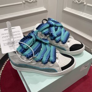 Lanvin Curb Sneaker White Blue