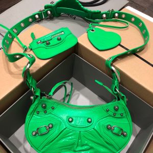 Balenciaga Le Cagole Shoulder Bag XS Green