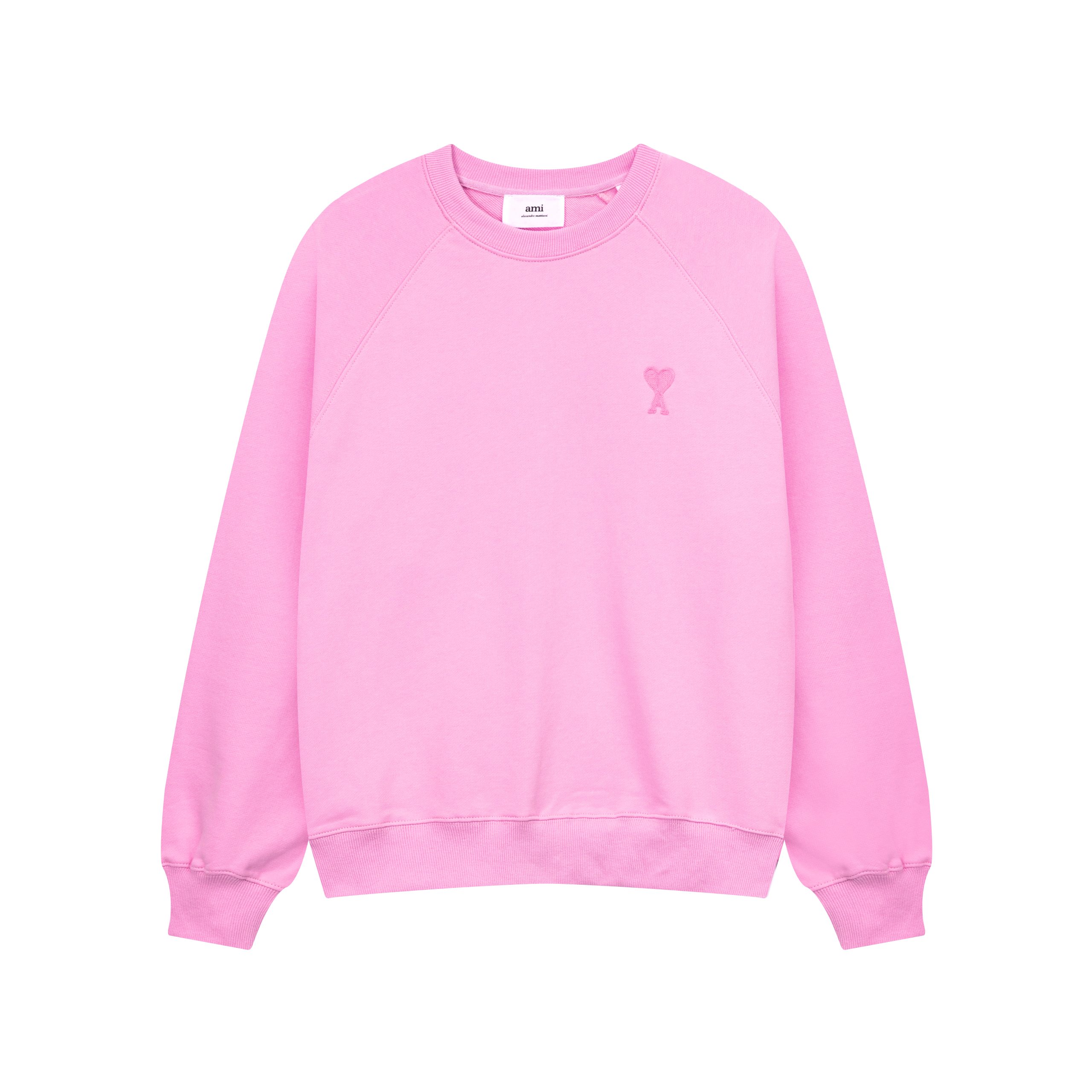Am1 Paris Mid Heart Embroidered Crew Neck Sweatshirt