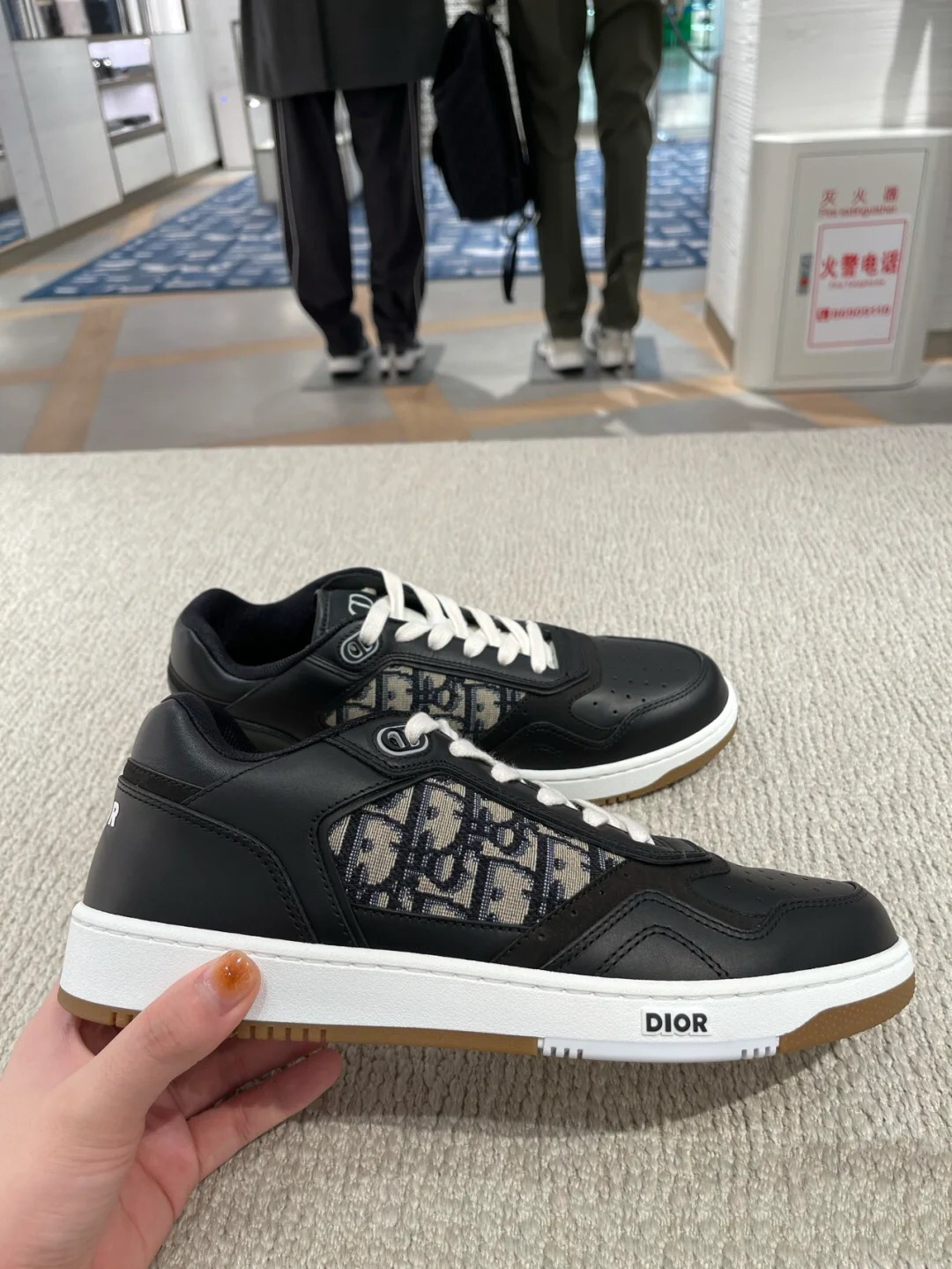 D*or B27 Low Black Beige