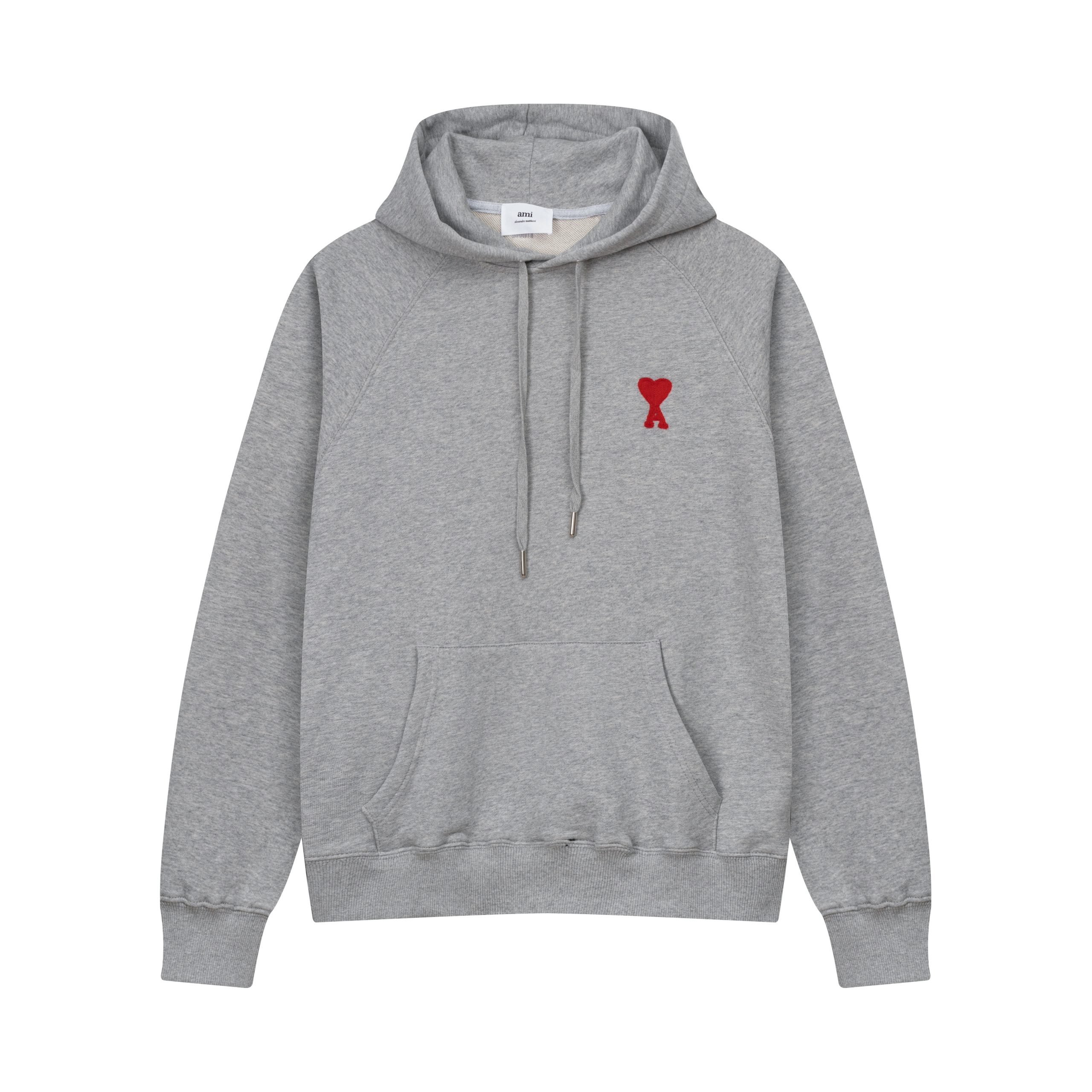 AM1 Paris Mid Loving Heart Embroidered Hooded Sweatshirt