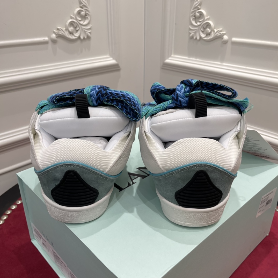 Lanvin Curb Sneaker White Blue