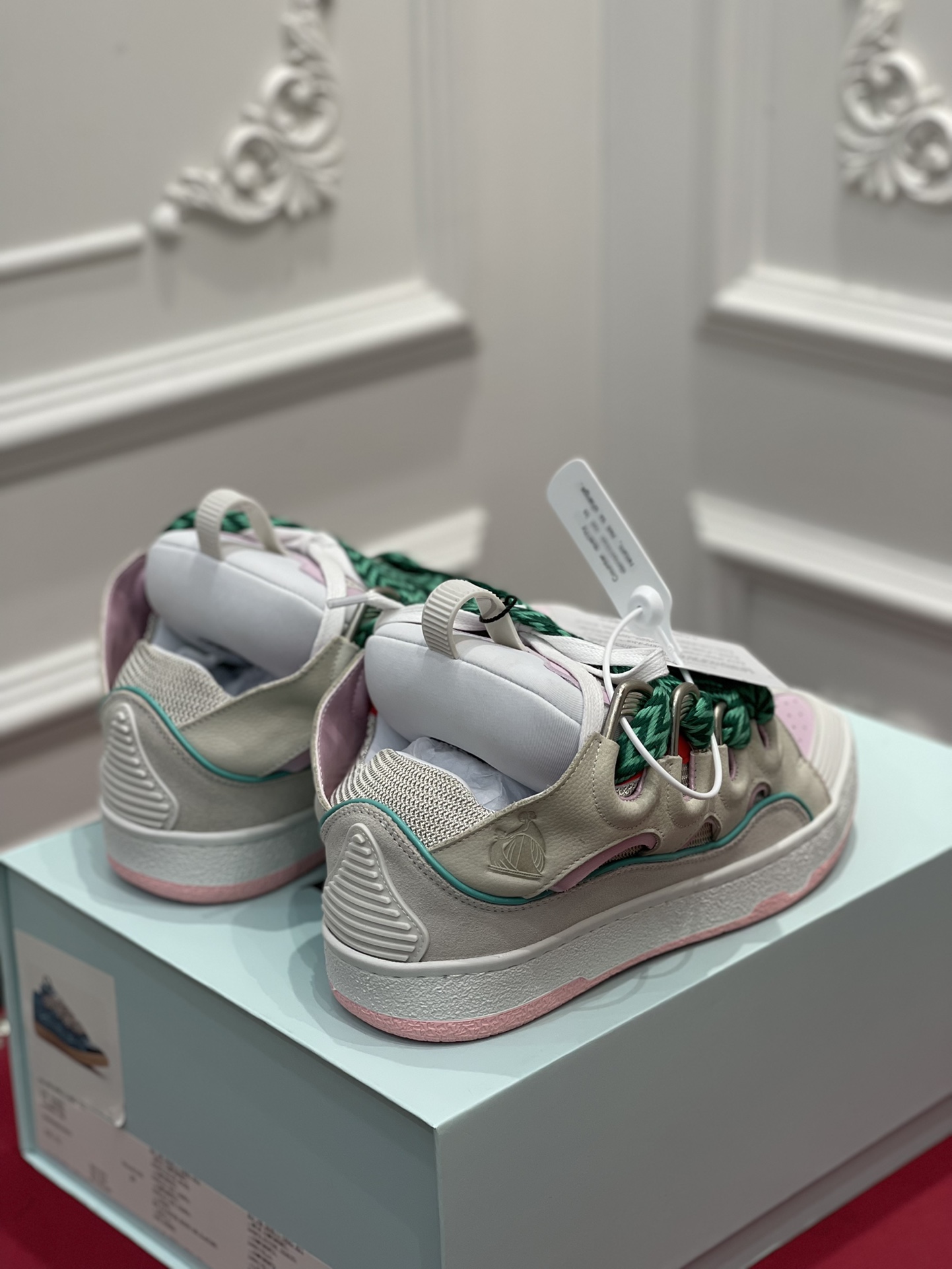 Lanvin Curb Sneaker Beige Pink