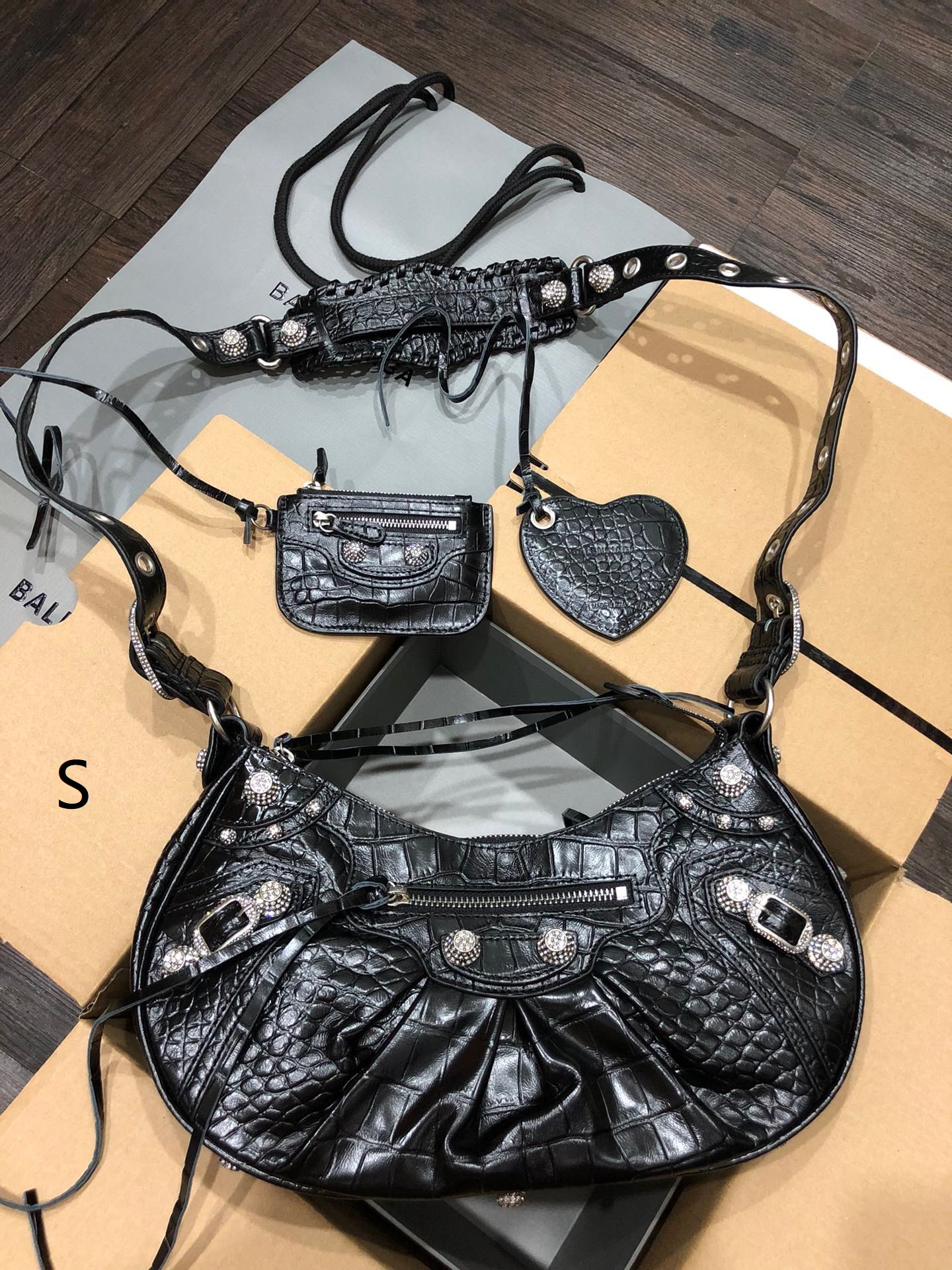 Balenciaga Le Cagole Shoulder Bag XS/S Black