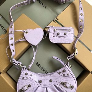 Balenciaga Le Cagole Shoulder Bag XS Lilac