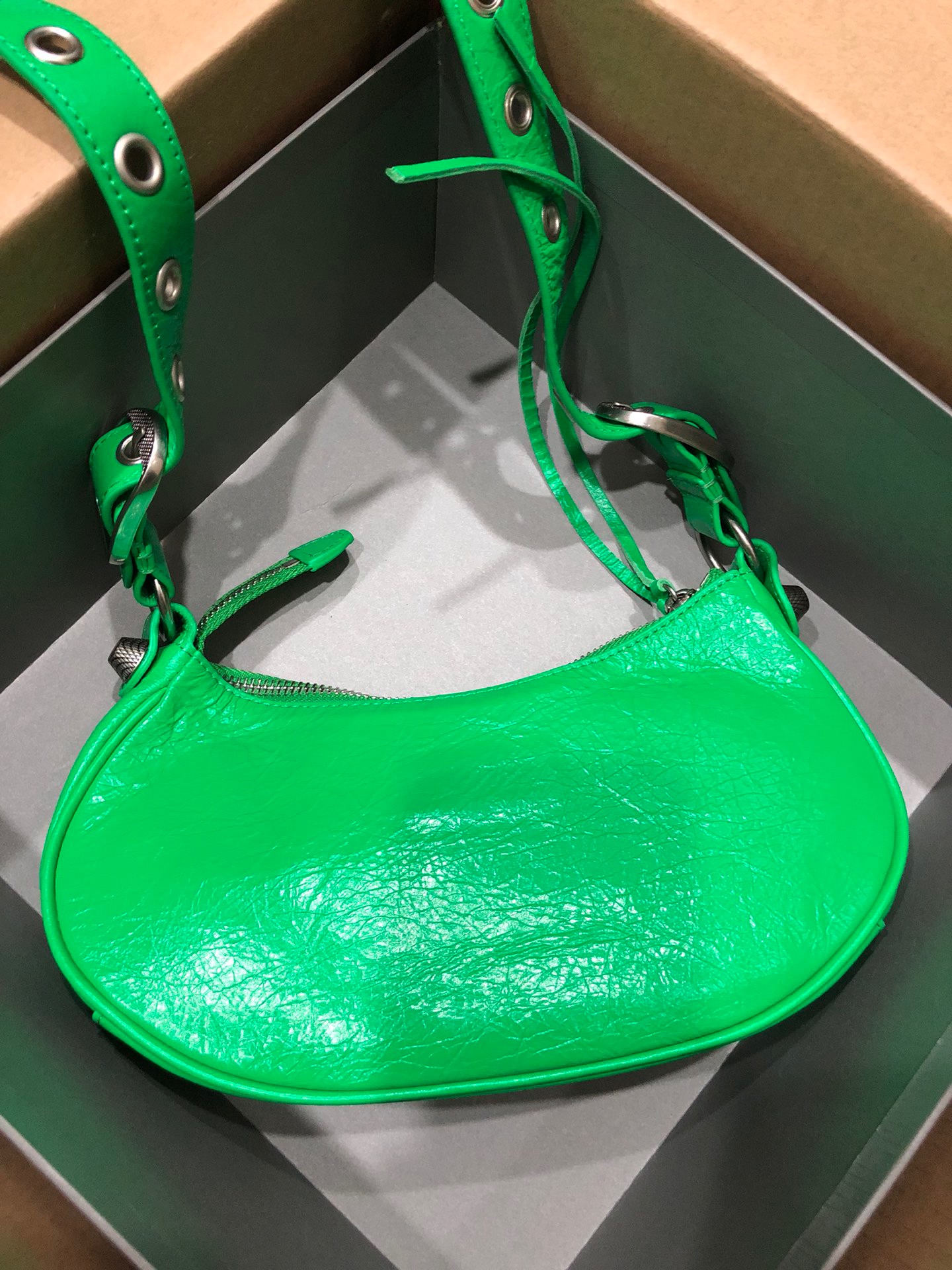 Balenciaga Le Cagole Shoulder Bag XS Green