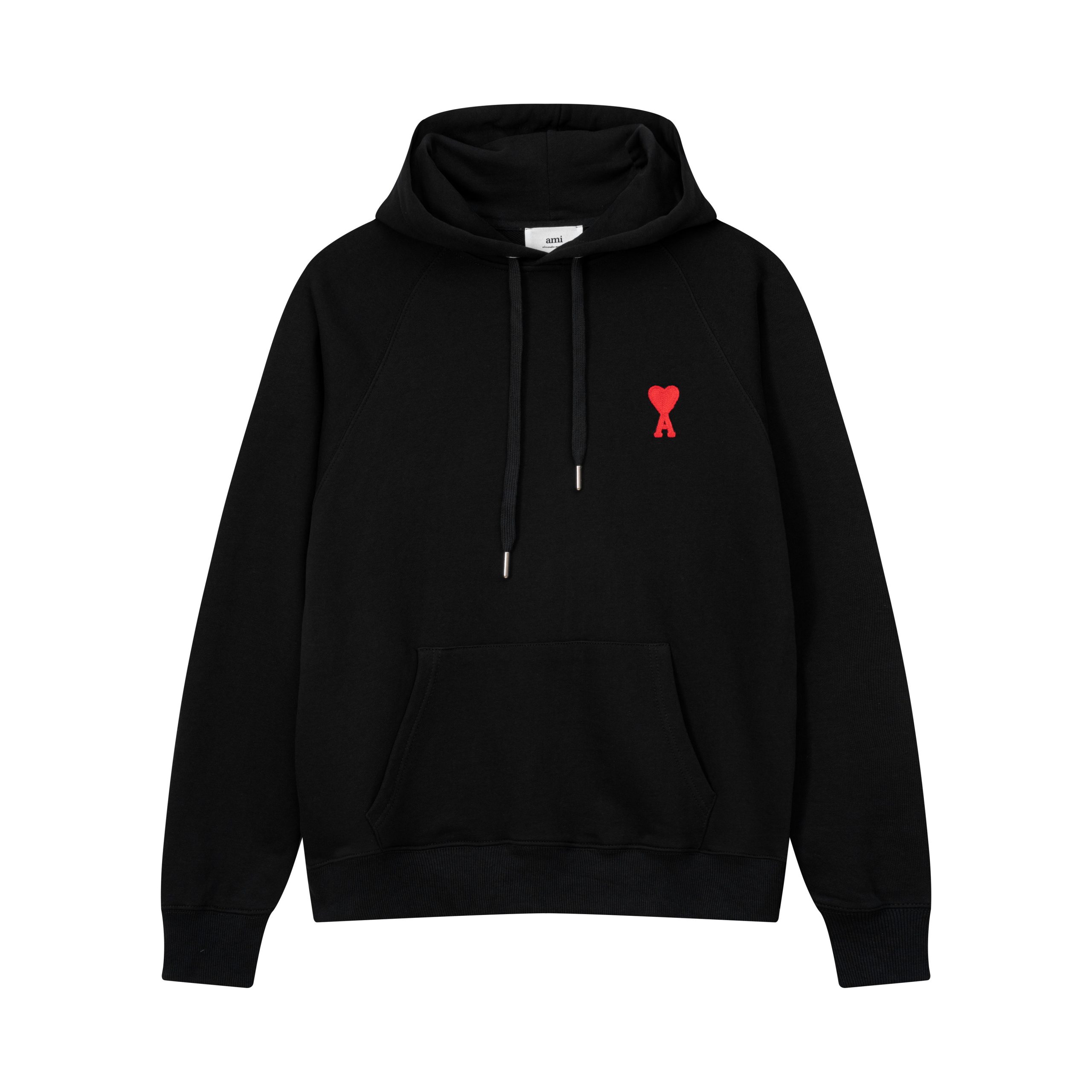 AM1 Paris Mid Loving Heart Embroidered Hooded Sweatshirt