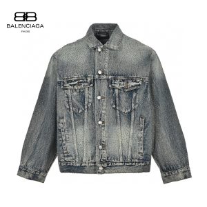 Balenciaga 23FW Full diamond wash denim coat