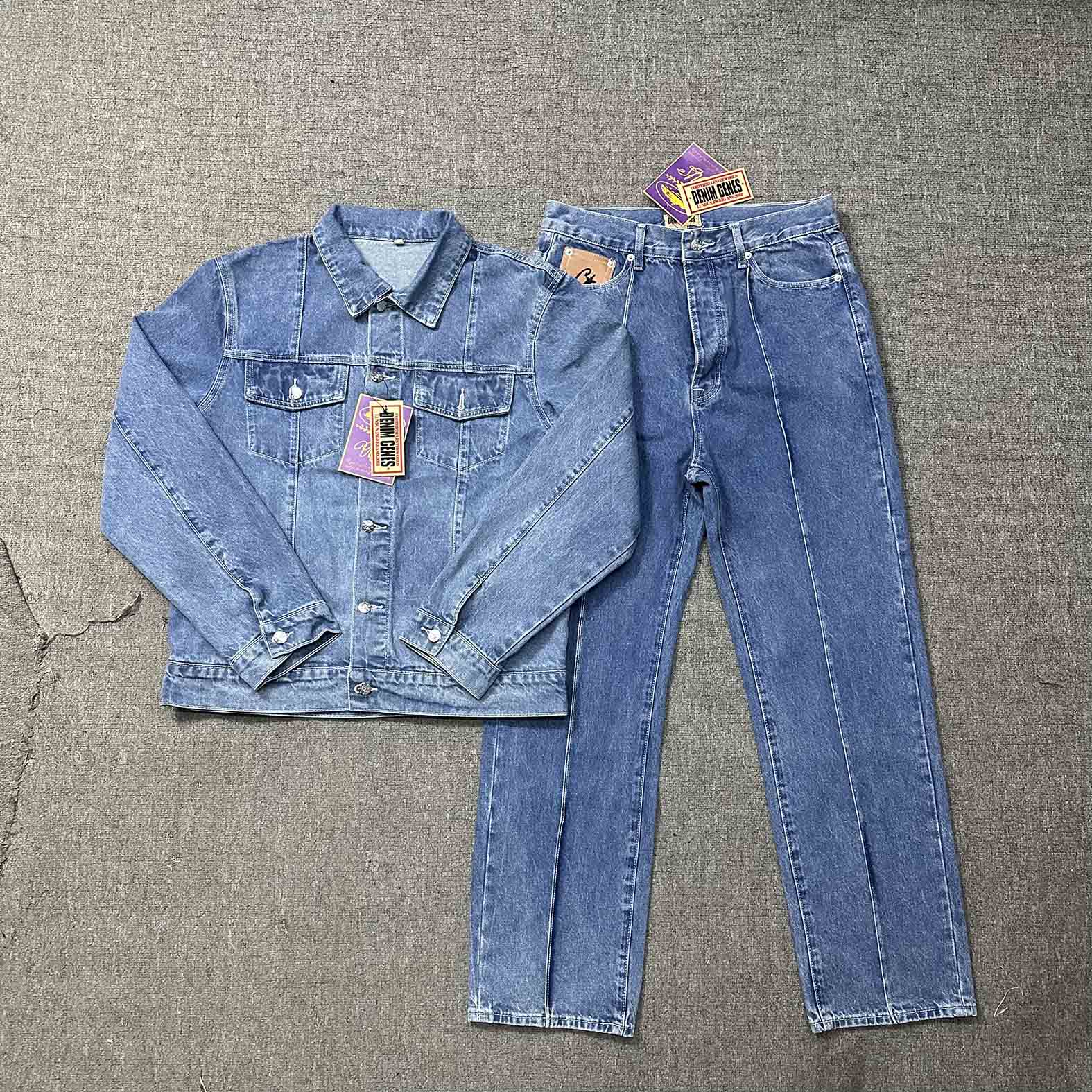Corte*z C-Star Stitch-Down Denim Suit Blue