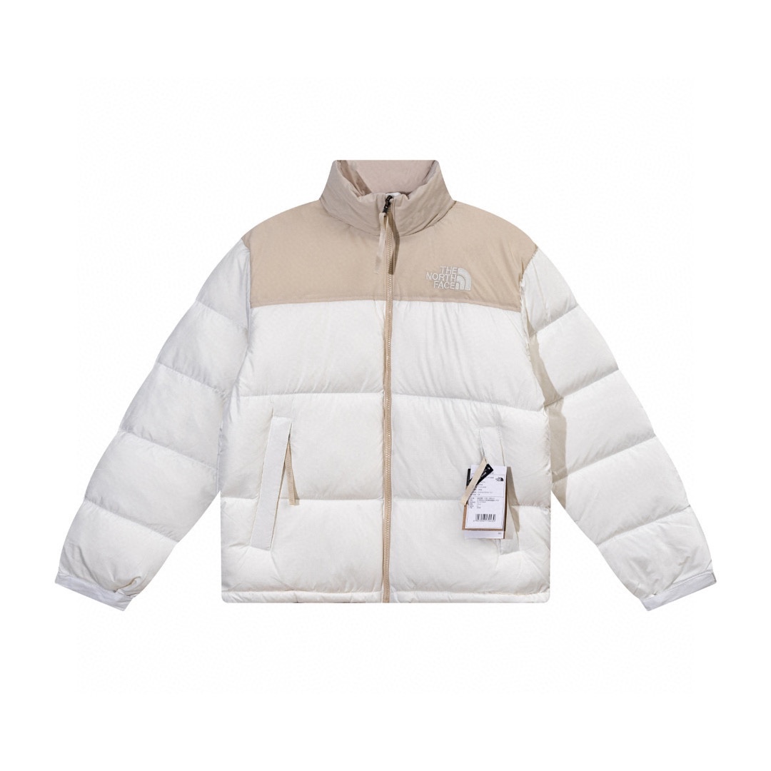 The No*th Face 1996 Retro Nuptse 700 Fill Packable Jacket White Apricot