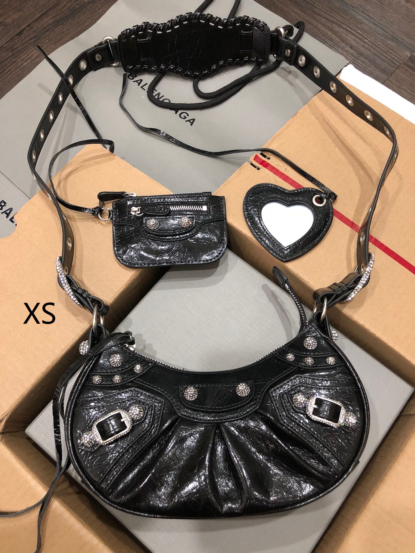 Balenciaga Le Cagole Shoulder Bag XS/S Black