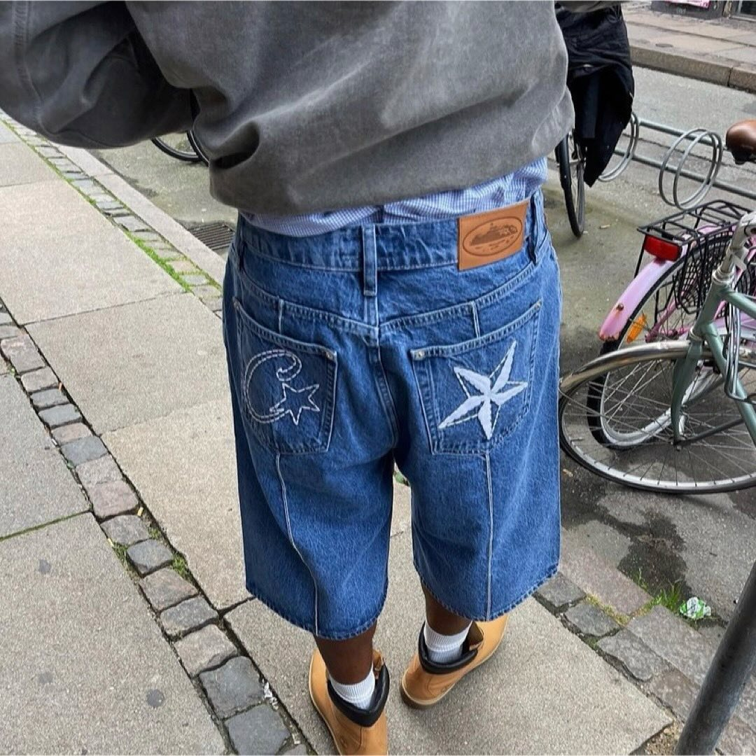 Corte*z C-Star Denim Jorts Faded Blue