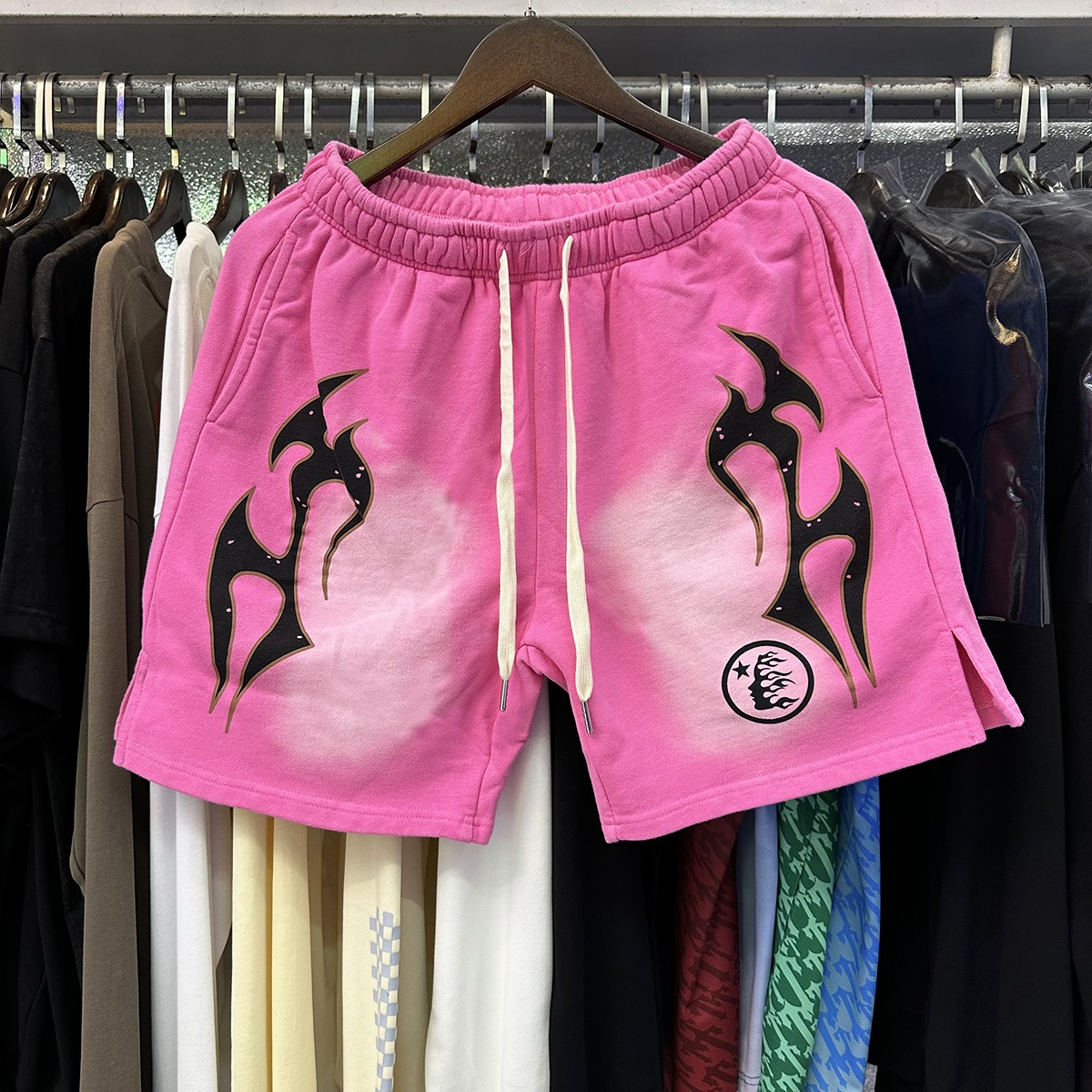 Hellstar Flame Pink Shorts