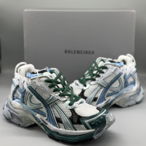 Balenciaga Runner White Green Blue