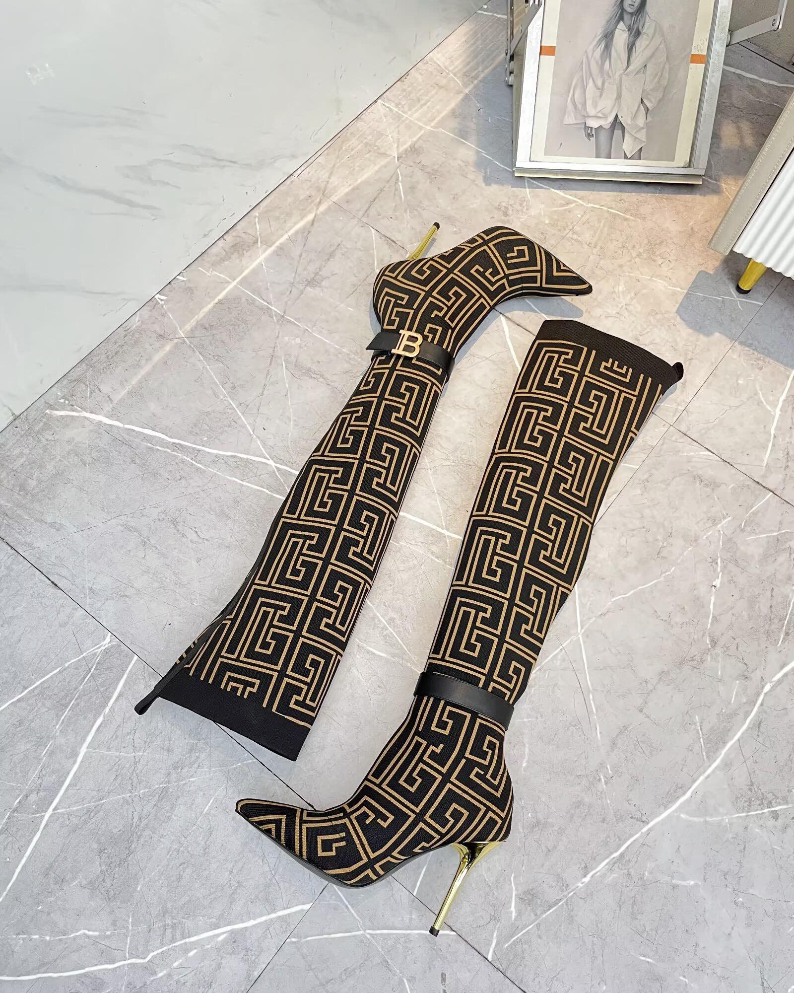 Balmain High-Heeled Boots 10.5cm