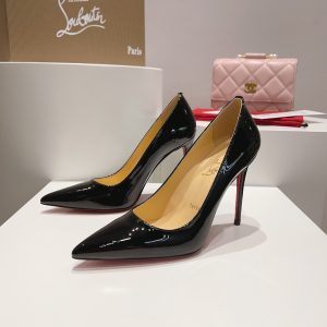 Christian Louboutin Black Patent Leather Pigalle Pumps