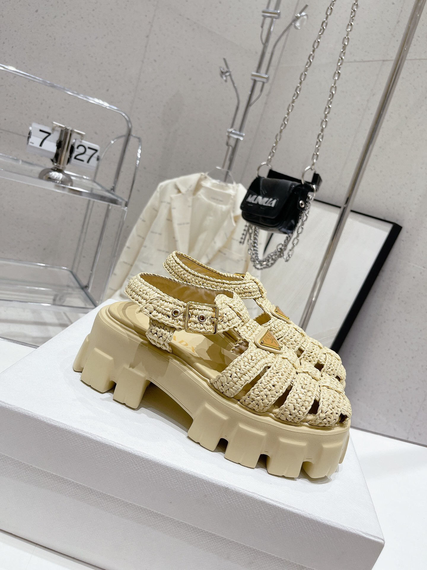 PRADA Women’s Cage Sandals