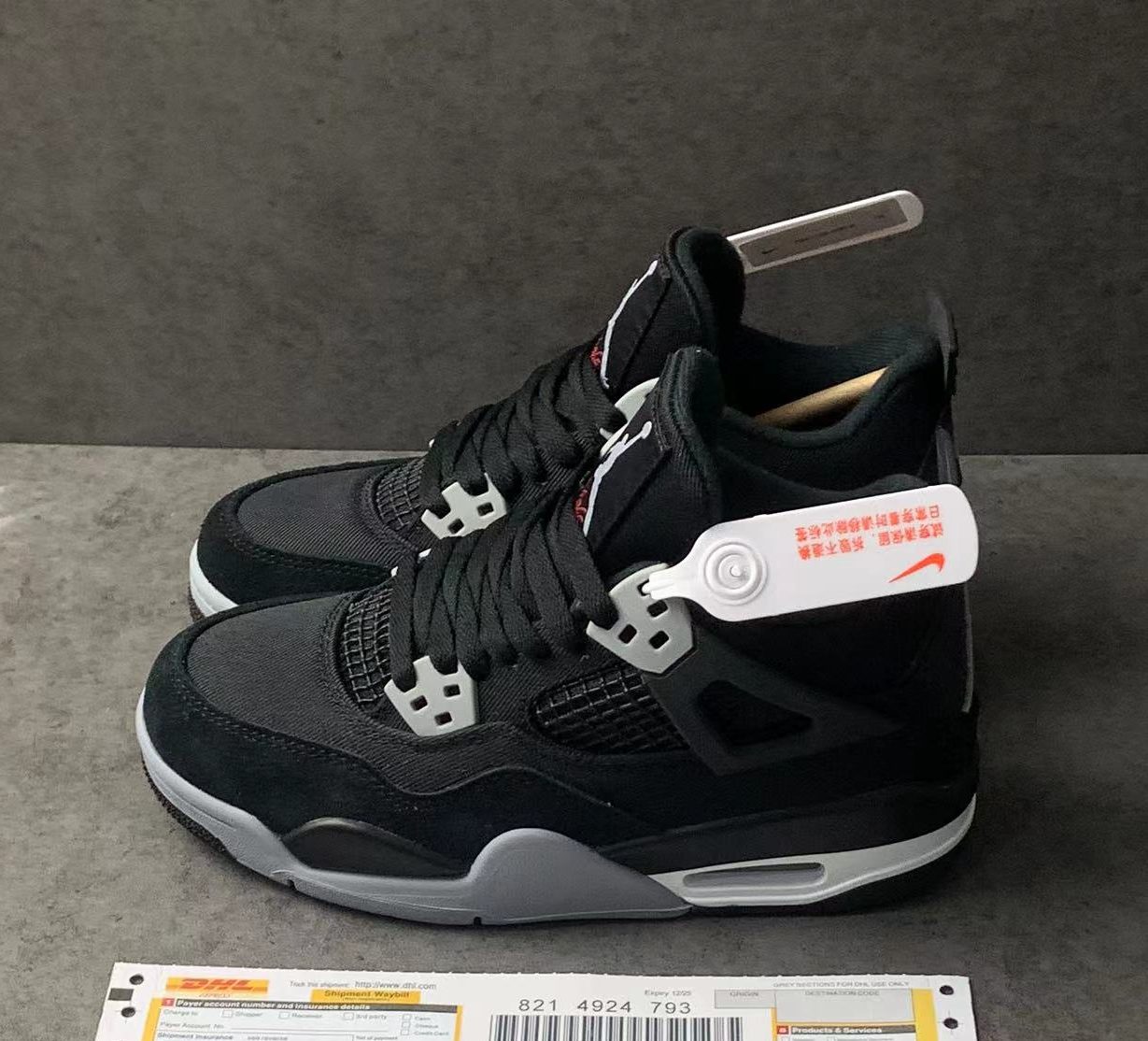 Jordan 4 Retro SE Black Canvas