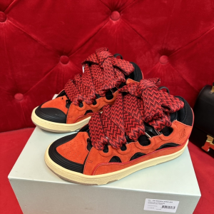 Lanvin Leather Curb Red