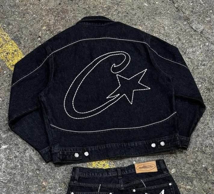 Corte*z C-Star Stitch-Down Denim Jacket Black