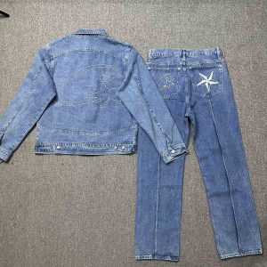 Corte*z C-Star Stitch-Down Denim Suit Blue