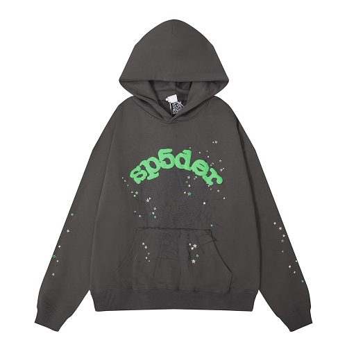 Sp5der Wait Web Hoodie Slate Grey