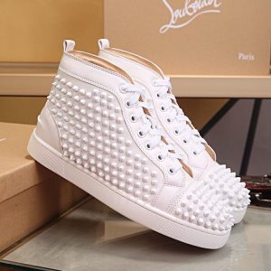 Chr*st*an Loubout*n Spikes High White