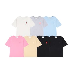 Am1 Paris Heart Embroidered T-Shirt