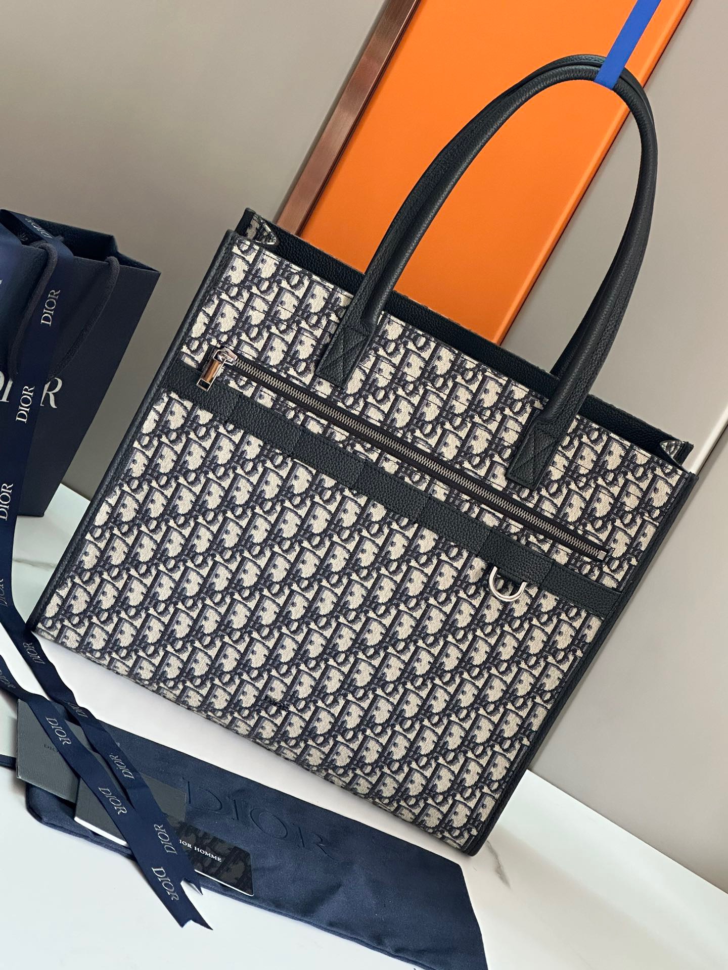 D*or bag Jacquard Beige/Black
