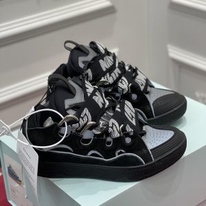 Lanvin Curb Sneaker Black Grey FM-SKRK11-REFL-P2210