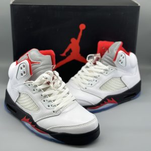 Jordan 5 Retro Fire Red Silver Tongue (2020)