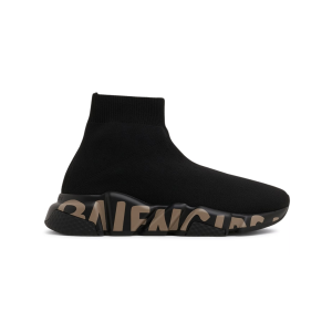 Balenciaga Speed Graffiti Black Black Brown 605942W2DB71910