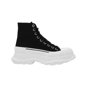 Alexander McQueen Tread Slick Lace Up Boot Black White 611706W4MV21070