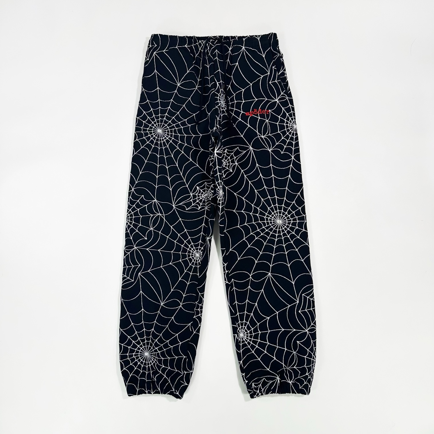 Sp5der AOP Web Sweatpants Black