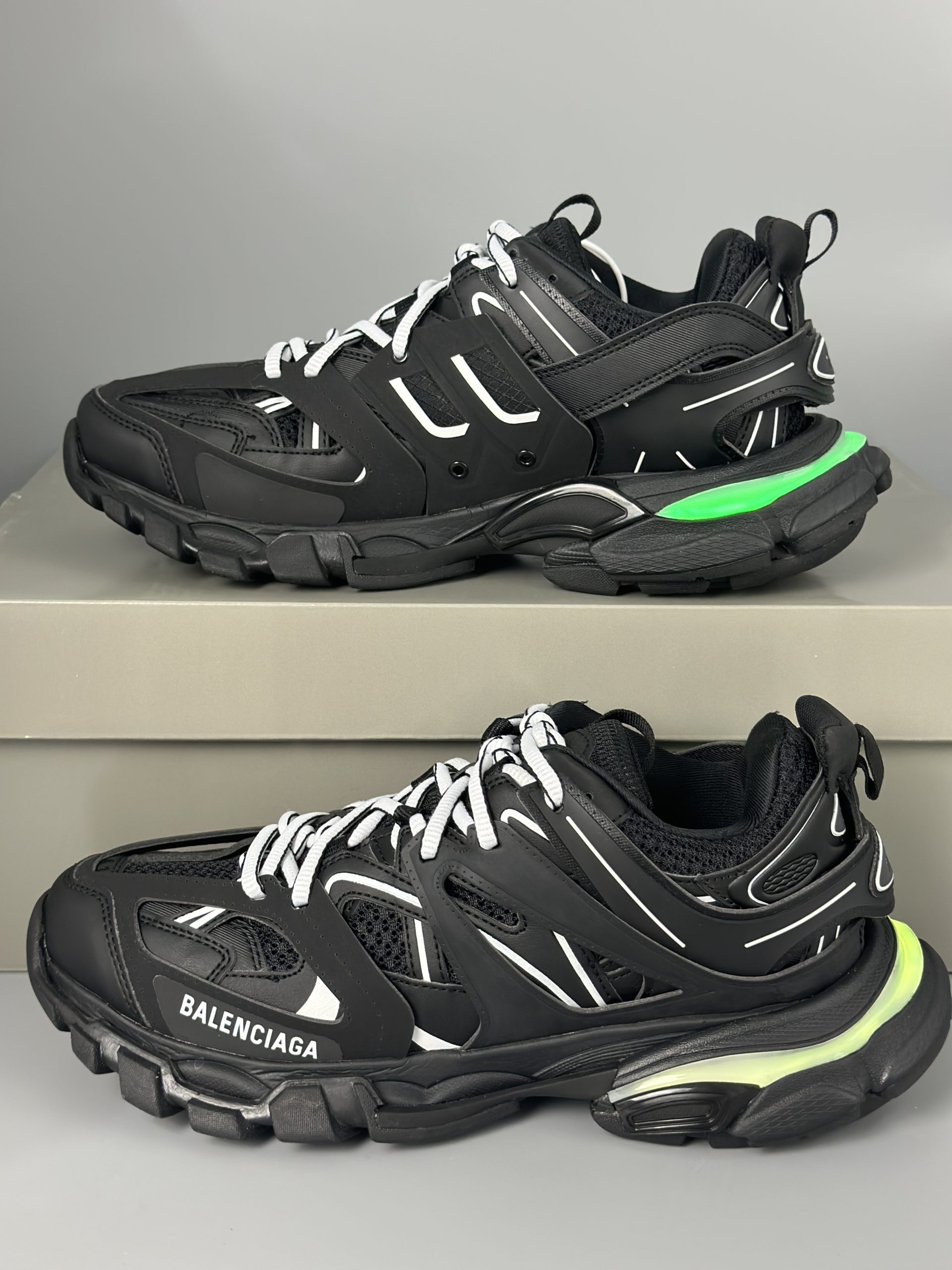 Balenciaga Track Puttee Black Led Track 542023 W1HB 1912