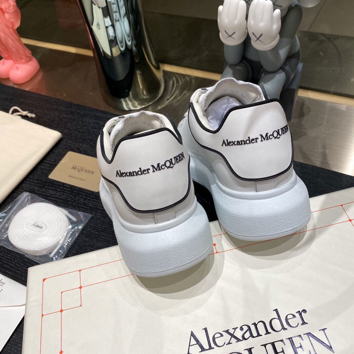 Alexander McQueen Oversized White Black Trim