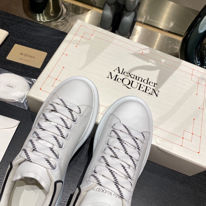 Alexander McQueen Oversized White Black Trim