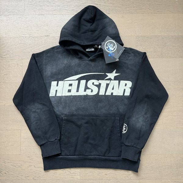 Hellstar Sport Hooded Sweatshirt Fire Black