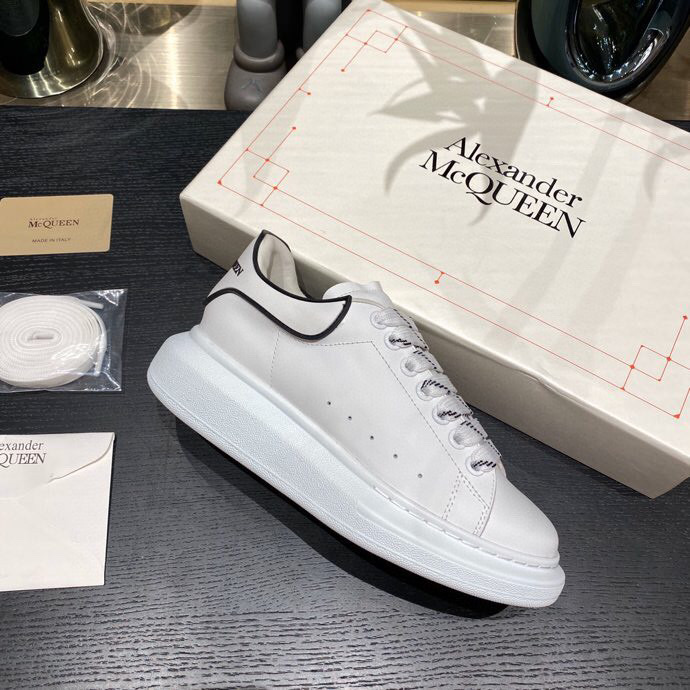 Alexander McQueen Oversized White Black Trim