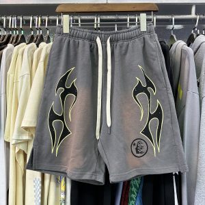 Hellstar Future Flame Grey Shorts FH0078