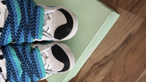 Lanvin Curb Sneaker White Blue FMSKRK11DRAGH22 photo review