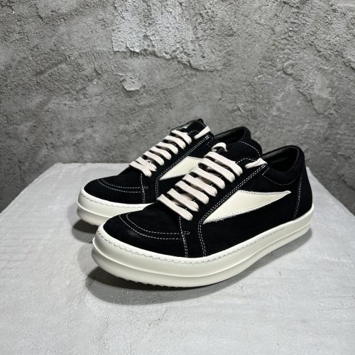 Rick Owens Luxor Vintage Sneaker Black Nubuck RU01D3897 LBKLCO 911