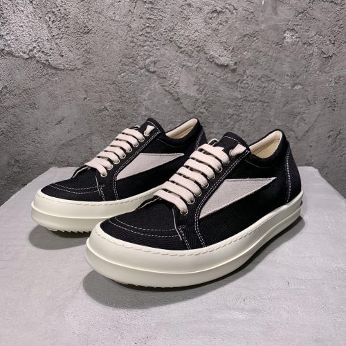 Rick Owens Lido DRKSHDW Vintage Cotton Denim Low Black Milk DU01D1803 CBLVS 911